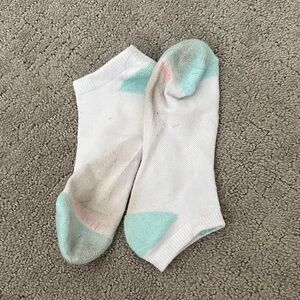 Very well-worn gym socks